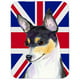 Carolines Treasures SS4960MP 7,75 x 9,25 Po Rat Terrier avec Pad de Souris de Drapeau Britannique Union Jack Anglais - Hot Pad Ou Trivet – image 1 sur 1