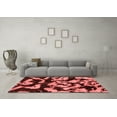 thumbnail image 3 of Ahgly Company Indoor Square Abstract Red Modern Area Rugs, 8' Square, 3 of 4
