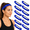12pcs-Blue, variant on Glitter Headband Softball for Women and Girls, Non Slip Elastic Sparkly Sports Hair Band for Softball Games Practice Cheerleading Running Workout Gym Fitness Outdoor Activities, 12 Pack