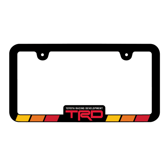 Toyota TRD Black Metal License Plate Frame