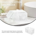 thumbnail image 6 of Frcolor Cotton Holder Swabbox Dispenser Round Organizer Storage Container Jar Bathroom Qtip Makeup Pad Resin Canister Case Jars, 6 of 7