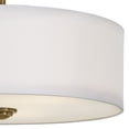 thumbnail image 4 of 43675NBR Kichler Lighting Shailene - 3 light Semi-Flush Mount - 14 inches wide-Natural Brass Finish, 4 of 5