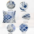thumbnail image 6 of Throw Pillow Covers 12x20 Inch Inch Set of 2 Blue Morocco Decorative Pillow Covers Abstract Graffiti Art Cushion Cover Pillowcase for Sofa Couch Bed Home Decor, 6 of 9