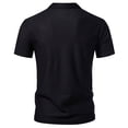 thumbnail image 6 of Kakii Men's Elastic Lightweight Polo Shirt Summer Zipper Pullover Short Sleeve Top, 6 of 9