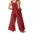 thumbnail image 2 of EIGTHTAIL Salopette Ample en Coton et Lin pour Femmes Grande Taille, 2 of 5