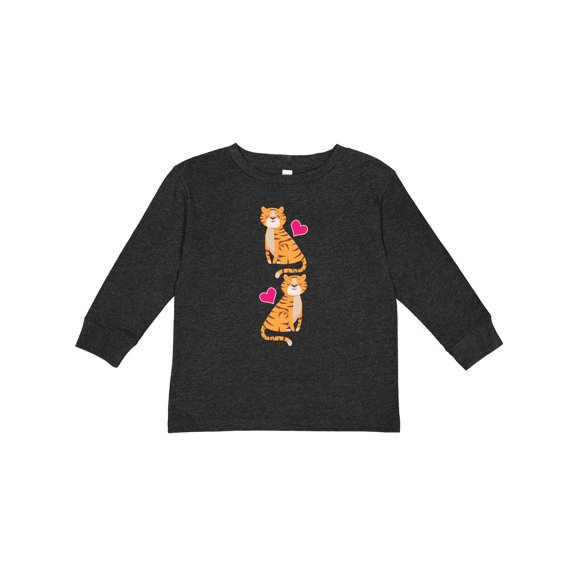 Inktastic Tiger Jungle Animal Girls Long Sleeve Toddler T-Shirt