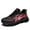 Black Red, variant on Linenghs Men's Running Sneaker Anti-Skid Blade Walking Fashion Sports shoes