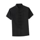 thumbnail image 1 of Camisa de kung fu Fernando traje Tang para hombre manga corta Negro 119 cm, 1 of 8