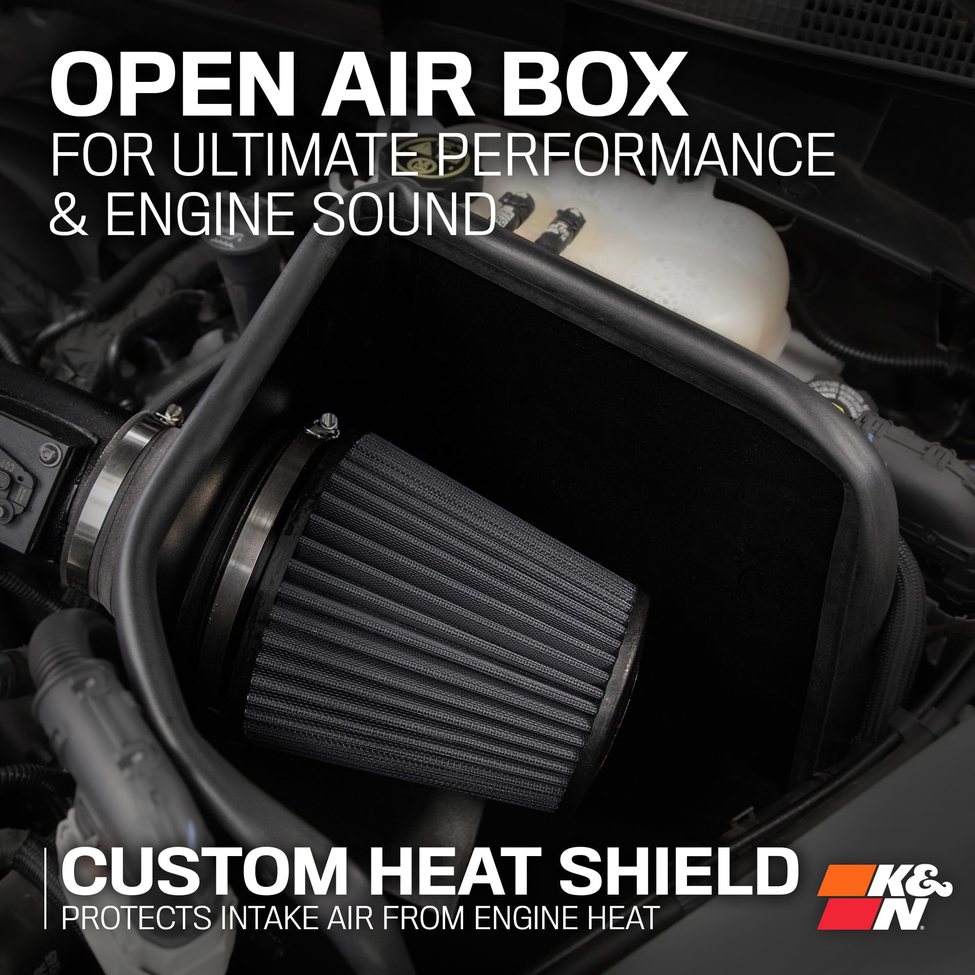 KN 2019+ Chevrolet Silverado 1500 V8 6.2L Performance Air Intake System