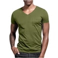 thumbnail image 2 of CIAKGIAF Fashion Mens T Shirts V Neck, with Pockets Athletic Short Sleeved Breathable Short Sleeved T Shirts, 2 of 8