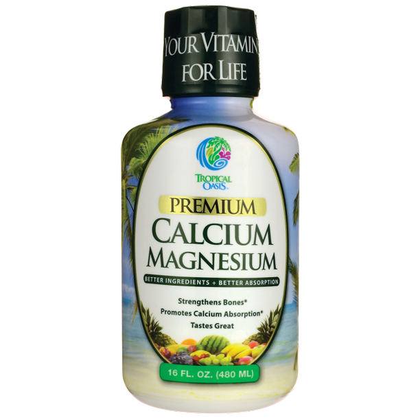 Tropical Oasis Liquid Calcium Magnesium Orange Flavor 16 fl. oz