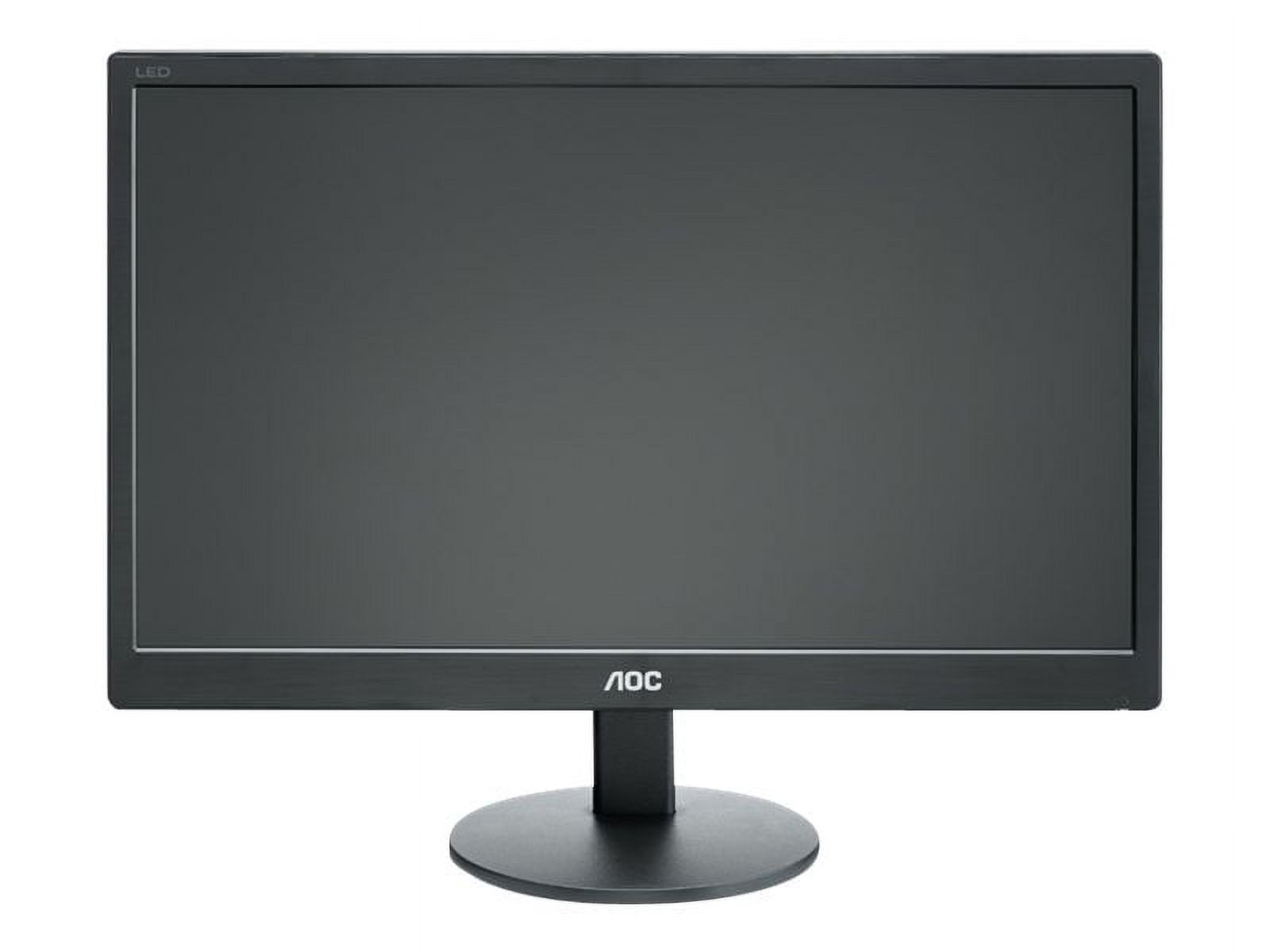 AOC E970SWN - LED monitor - 18.5" - 1366 x 768 @ 60 Hz - TN - 200 cd/m������ - 700:1 - 5 ms - VGA - black - image 2 of 6