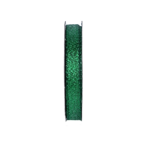 Gwen Studios 3/8" Galena Metallic Emerald Pink Ribbon, 3 yards