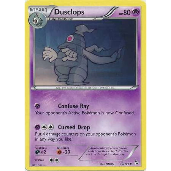 Pokemon Flashfire Dusclops #39