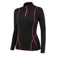 thumbnail image 1 of Sonducket Ropa deportiva Mujer Fitness Sudadera larga Ropa Jogging Shape-wear Thin Thermal Elastic Gym Tight Set conjuntos de ropa Negro-Naranja Rojo L Sonducket AP013544-13, 1 of 6