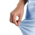 thumbnail image 6 of SAFUNY Women's High Waist Cuffed Hem Denim Shorts Pocketed Casual Bottoms Sky Blue M, 6 of 9