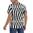 thumbnail image 2 of Fotbe Zebra Baseball Jersey Shirt for Men and Women, Casual Short Sleeves Button Down T-Shirt-4X-Large, 2 of 9