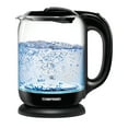 thumbnail image 5 of Chefman 1.7 Liter Electric Glass Tea Kettle with One Touch Easy Operation - Black, New, 5 of 7