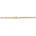 thumbnail image 4 of Real 14kt Yellow Gold 2.25mm Diamond Cut Milano Rope Chain; 24 inch; Lobster Clasp; for Adults and Teens; for Women and Men, 4 of 5