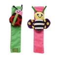 thumbnail image 2 of Muñeca 1 Par De Sonajeros De Muñeca Para Bebé Y 1 Par De Calcetines, Juego De Sonajeros, Desarrollo Educativo, Juguetes De Peluche, Regalo Para Bebé, 2 of 7