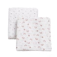 thumbnail image 1 of George Baby Girls Organic Cotton Muslin Swaddling Blankets (2 Count), 1 of 6