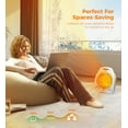 thumbnail image 3 of NFTIGB 1500W Portable Personal Desktop Space Heater, Fan-Forced Compact Electric Heater, White, New, 3 of 6