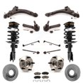 thumbnail image 1 of Transit Auto Rotors de Disque avant Plaquettes de Frein Roulements de Moyeu Bras de Contrôle Assemblage Choc Kit de Suspension (15 Pcs) pour Voiture 2005 Pontiac Montana Base avec FWD Non-ABS Exclut Toutes les Roues Motrices KM-100229, 1 of 11