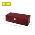 thumbnail image 3 of True Cherry 1-Bottle Wine Accessories Gift Set | Premium Corkscrew Opener Kit, Drip Ring, and Wine Pourer and Stopper in Wood Case with Padded Insert, 3 of 7