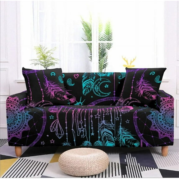 Ethnic Sofa Cover Set Elastic Couch Cover Sofa Covers for Living Room Sectional Corner Sofa Bohemia Towel 1/2/3/4-Seater