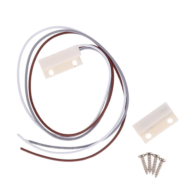 1 Pieza NC NO Interruptor De Lá Magnéticas De Contacto De Ventana Empotrada En El Hogar Con Sistema De 3W 10-20mm Baoblaze Interruptor de lengüeta magnético para puerta