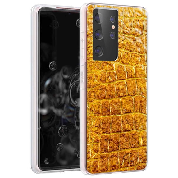 TalkingCase Slim Phone Case for Samsung Galaxy S21 Ultra 5G, S30 Ultra, (Not S21,S21+), Crocodile 2 Print, Lightweight,Flexible,Soft, USA
