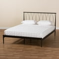 thumbnail image 6 of Baxton Studio Nano Modern and Contemporary Black Finished Metal Queen Size Platform Bed, 6 of 8