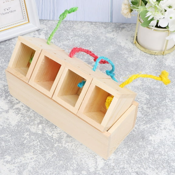 FRCOLOR Parrot Forager Toy Educational Bird Toy Bite Resistant Bird Toy 21*8*6cm