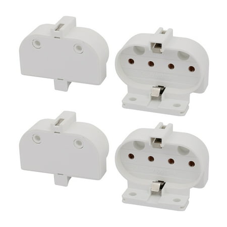4Pcs 500V 2A F446B H Light Socket Base Fluorescent PL tube ... 4Pcs 500V 2A F446B H Light Socket Base Fluorescent PL tube ...