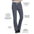thumbnail image 4 of Urbane Performance Tailored Fit Stretch 6-Pkt Cargo Scrub Pants for Women 9312, 4 of 8