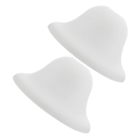 Hemoton 2pcs Plastic Lamp Shade Replacement Round Mushroom Lamp Shade Table Lamp Shade Chandelier Lamp Covers Shade for Floor Lamp Table Lights (Middle Hole 42mm)