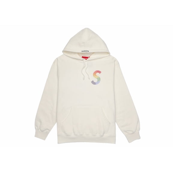 Supreme Men's Swarovski S Logo Hooded Sweatshirt White, from StockX