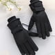 thumbnail image 1 of Guantes de ciclismo con pantalla táctil | Guantes de cinco dedos impermeables, resistentes al viento y cálidos con forro polar | Agarre antideslizante con correa ajustable en la muñeca | Deportes de, 1 of 6