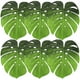 thumbnail image 1 of manteles individuales con forma de hoja de monstera artificial, antideslizantes, para decoración de fiestas., 1 of 6