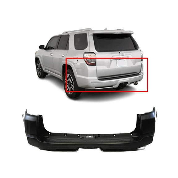 DCP Rear Bumper Cover For 2014-2022 Toyota 4Runner Primed 5215935922 TO1100312