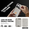 thumbnail image 3 of Compatible with iPhone 17 Wallet Case, Magnetic 2-in-1 Detachable Card Holder, Compatible with MagSafe, Vintage Leather RFID Blocking Flip Kickstand Case for Men Women,Gray, 3 of 10