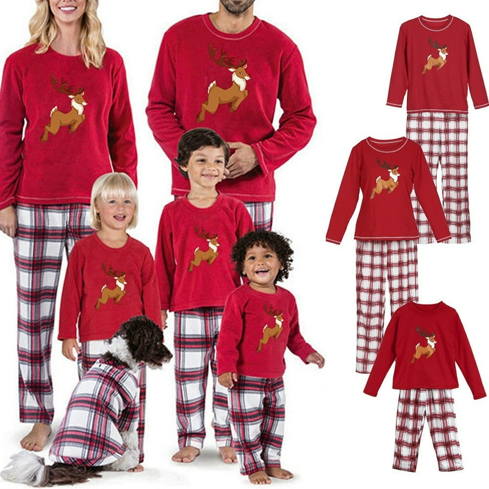 family matching christmas pajamas asda