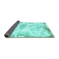 thumbnail image 2 of Ahgly Company Indoor Rectangle Abstract Turquoise Blue Modern Area Rugs, 7' x 9', 2 of 4