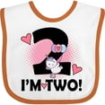 thumbnail image 3 of Inktastic 2nd Birthday 2 Year Old Girl Unicorn Girls Baby Bib, 3 of 4