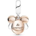 thumbnail image 2 of Charm/dije Cara mickey, guantes plata ley .925, 2 of 2