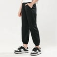 thumbnail image 3 of Little Girls Summer Pants Toddler Kids Elastic Waist Athletic Pants Lounge Sweatpants 2-10T, 3 of 3