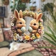 thumbnail image 1 of Easter Bunny And Egg Hanging Ornaments 2D Flat Designs Suitable For Gifts Home Garden And Wall Decoration, 1 of 6