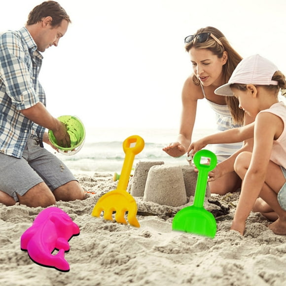 Kids Outdoor Toys,Outdoor Toys for Kids,Childrens Gift Mini Beach Bucket 7-Piece Set Childrens Outdoor Sand Digging Plastic Beach Toys,Kids Beach Toys,Bath Gift Set,Sand Buckets for Kids