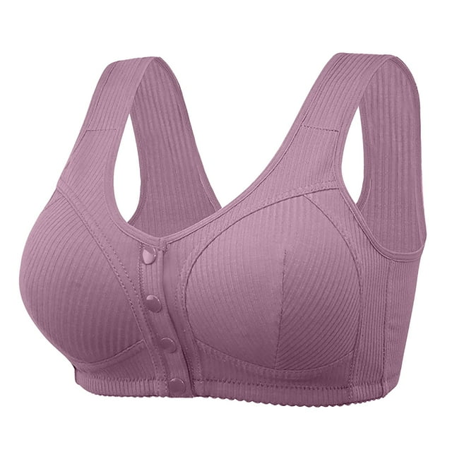 Clearance Sale 2025 Bra Women Sexy Lace Front Button Shaping Cup Adjustable Shoulder Strap Large Size Bra