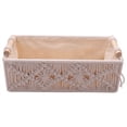 thumbnail image 2 of Boho Storage Basket Decor Box Handmade Woven Decorative Countertop Organizer Macrame Baskets for Bedroom Living Room, 2 of 8